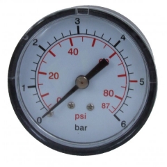 4 bar gauge bottomr conn, g4bt