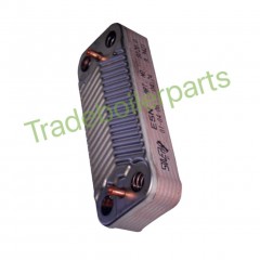 ideal 075460 dhw heat exchanger & 4 o rin