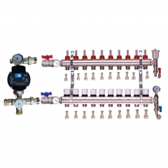 water underfloor heating manifold 10 port a rated ges pump kit